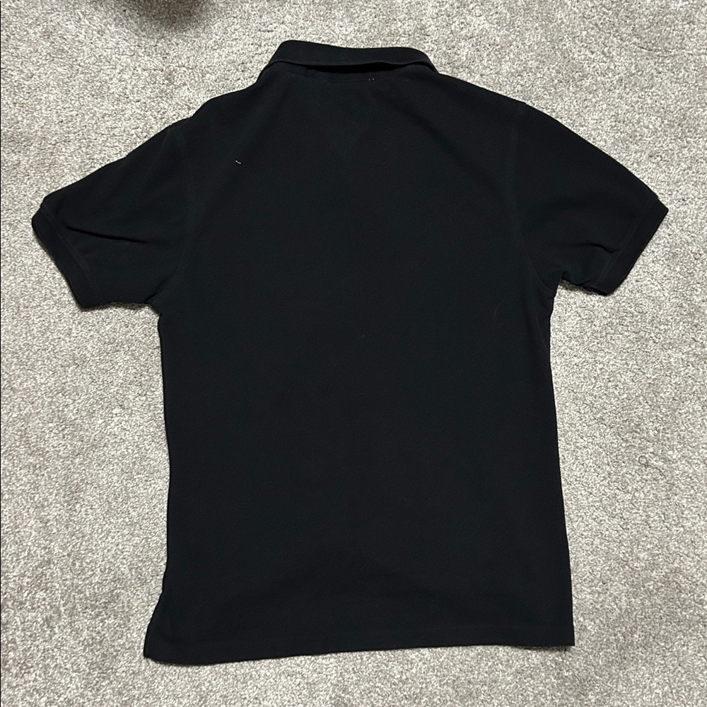 Tommy Hilfiger Plain Black Logo Polo - Picture 3 of 5
